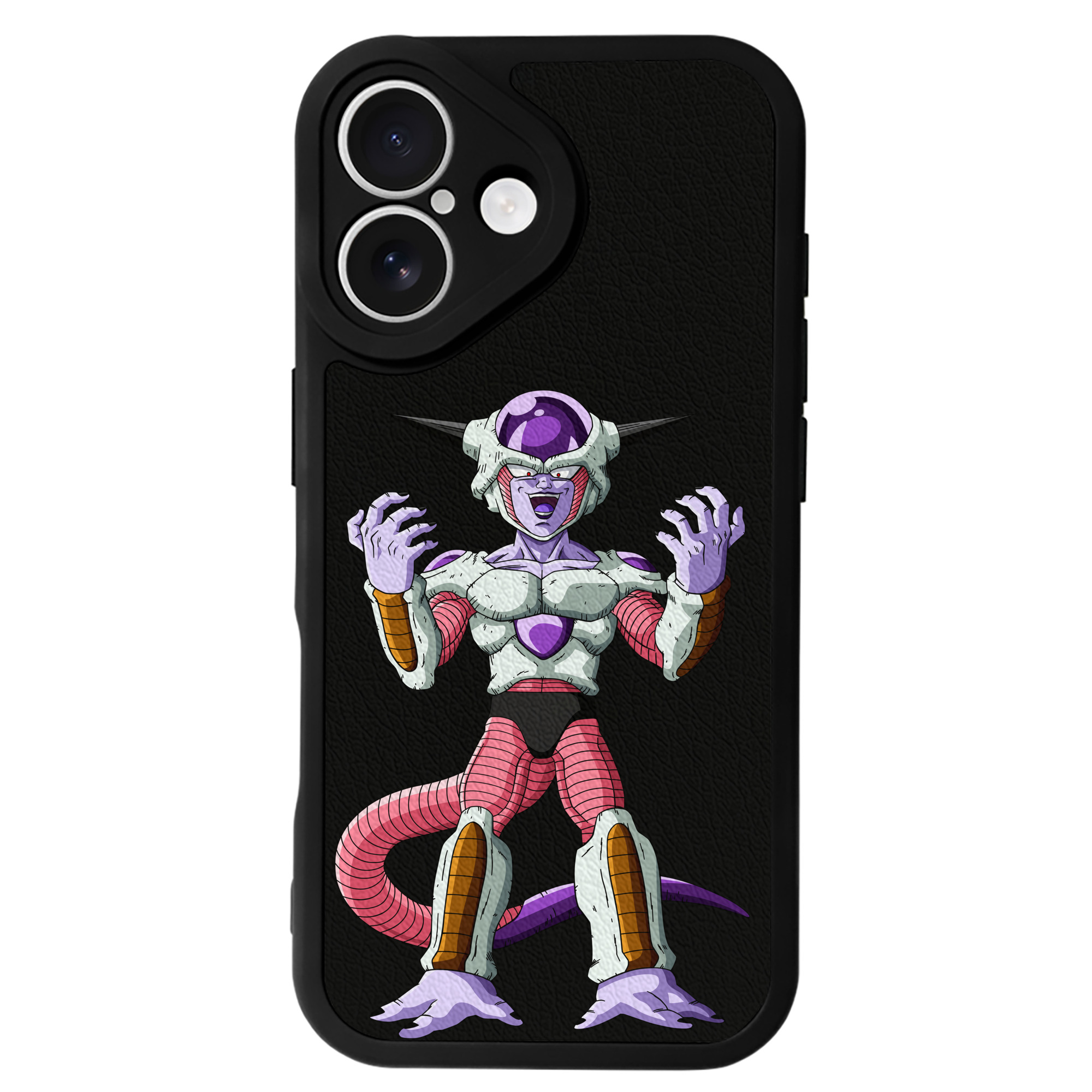 （画像用） ドラゴンボール フリーザ DRAGON BALL Frieza 【iPhone 16シリーズ対応】シリコンスマホケース（レザー調） 材質：シリコン